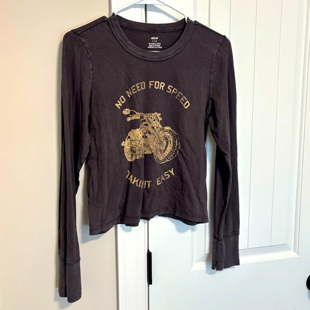 Aerie Motorcycle Long Sleeve Baby top